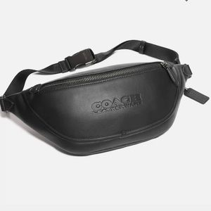 Coach League Belt Bag in Black Copper/Black